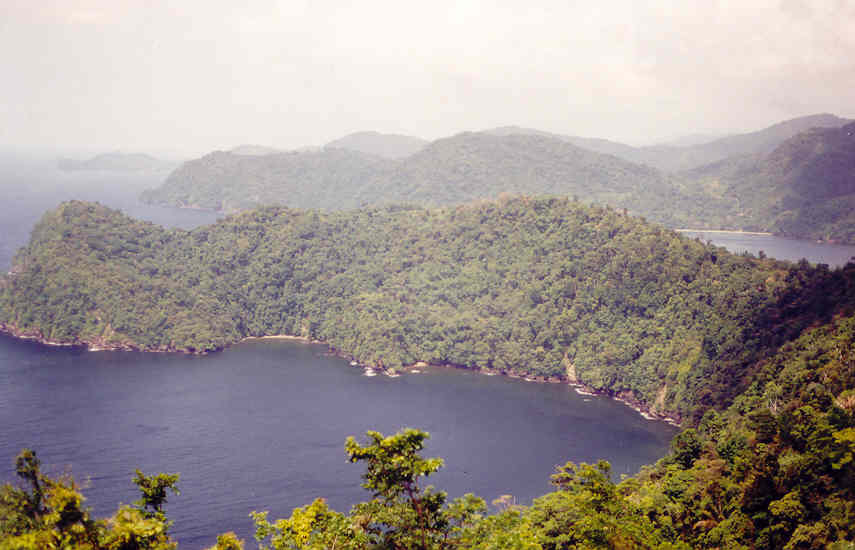 A view of the northern coast-line of
Trinidad.